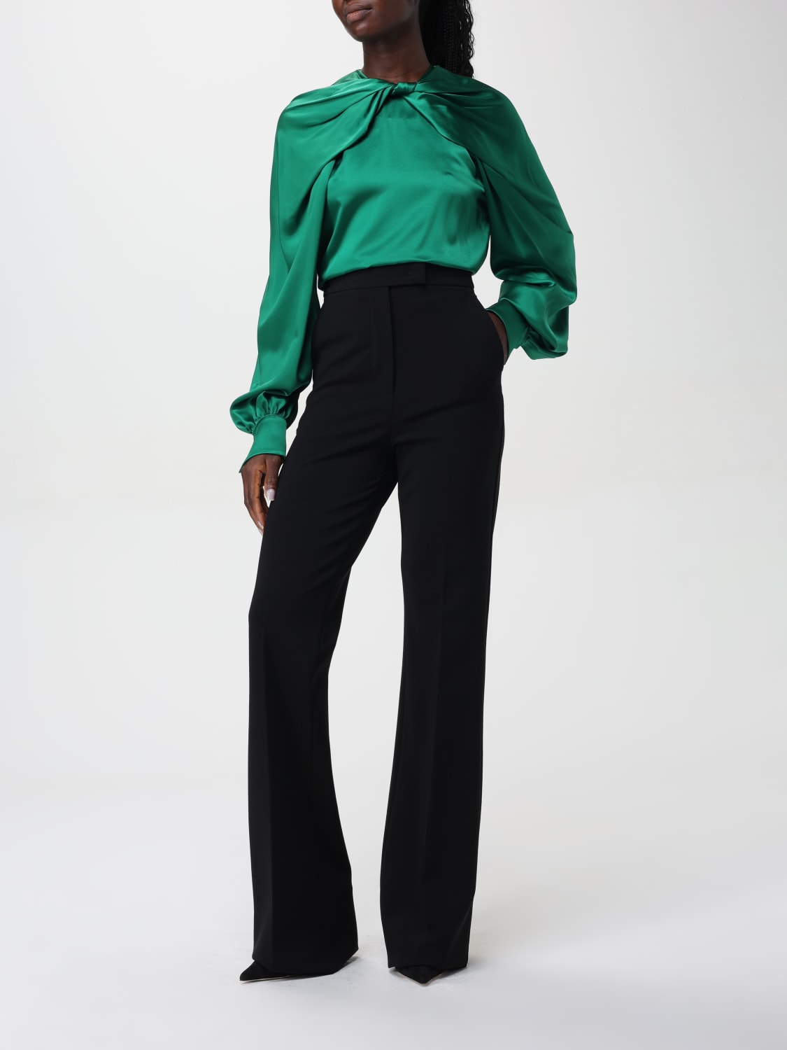 Giglio Pantalone Norcia Max Mara In Jersey Di Viscosa