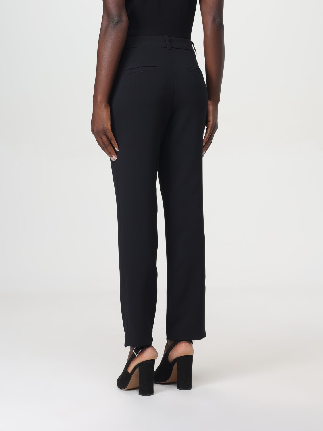 Giglio Pantalone Quimper Pinko In Viscosa Con Zip Decorative