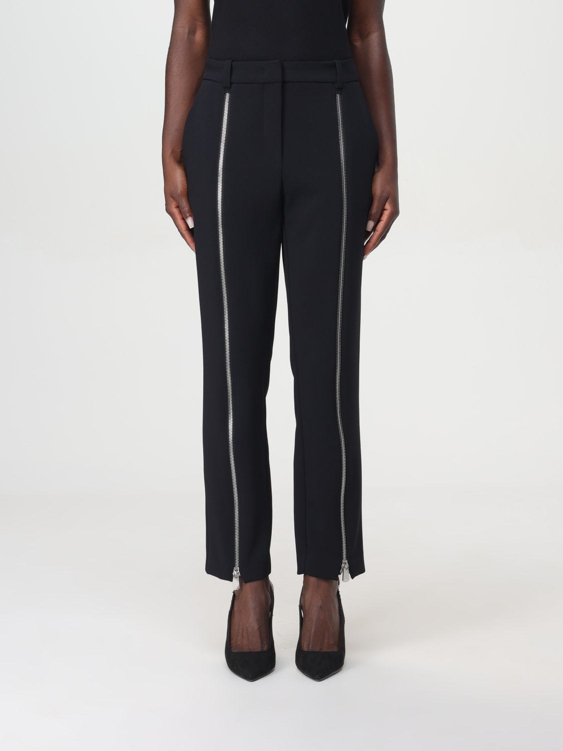 Giglio Pantalone Quimper Pinko in viscosa con zip decorative