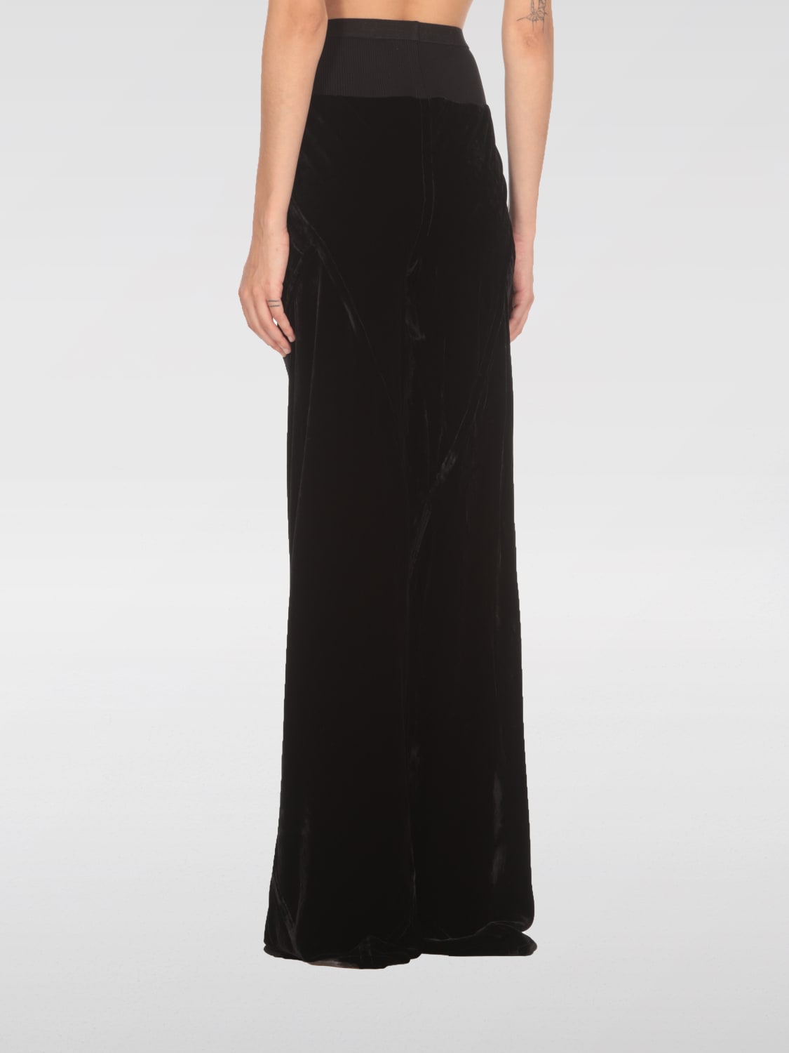 Giglio Pantalone Rick Owens In Misto Viscosa E Seta
