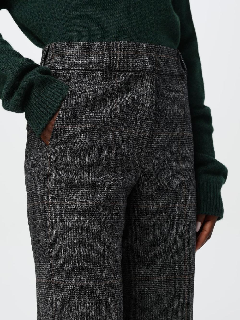 Giglio Pantalone Slowear In Lana Con Motivo Principe Di Galles