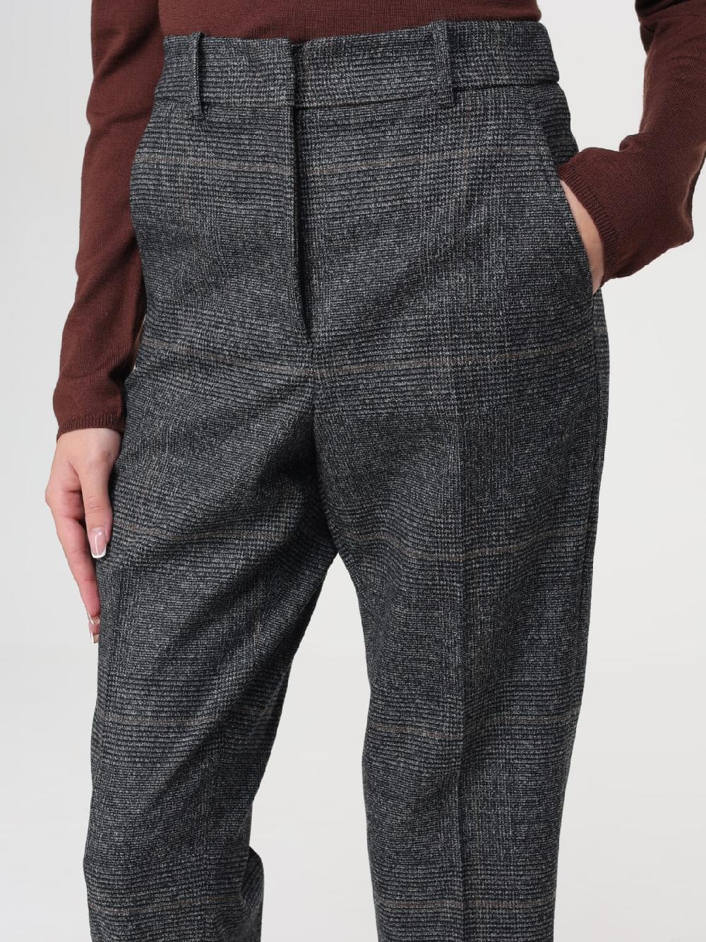 Giglio Pantalone Slowear In Lana Con Motivo Principe Di Galles