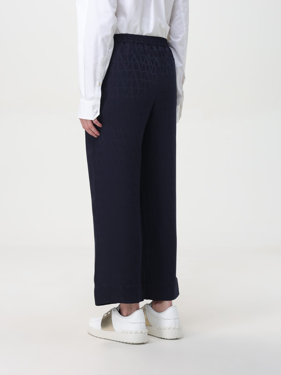 Giglio Pantalone VLogo Signature Valentino In Seta Jacquard