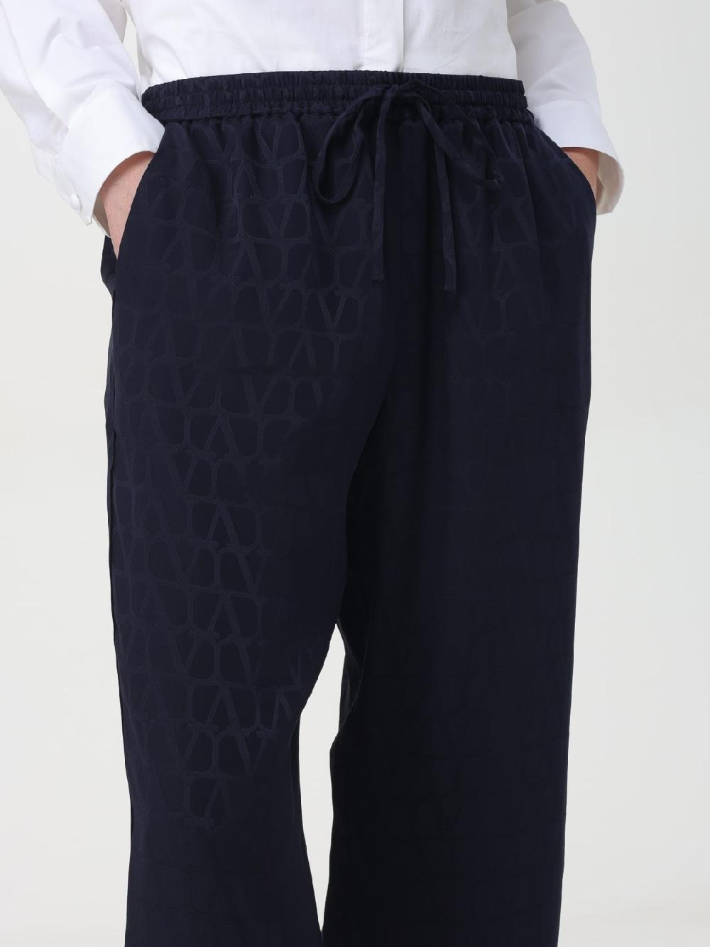 Giglio Pantalone VLogo Signature Valentino In Seta Jacquard