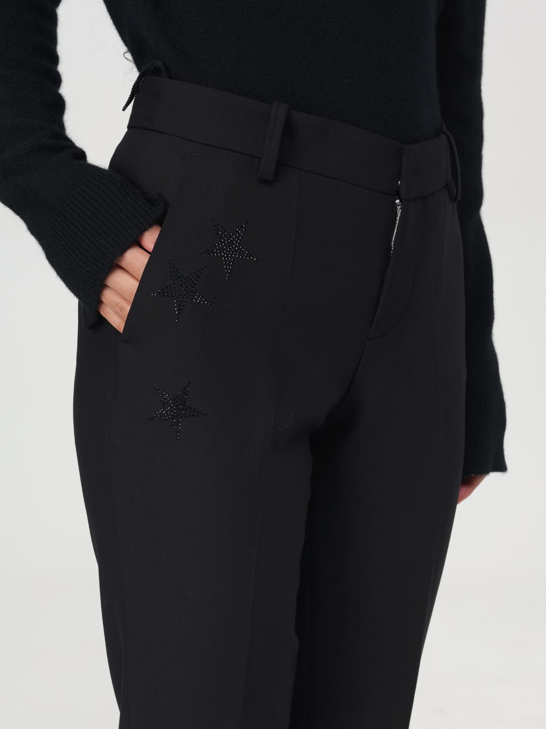 Giglio Pantalone Zadig & Voltaire In Viscosa Con Strass