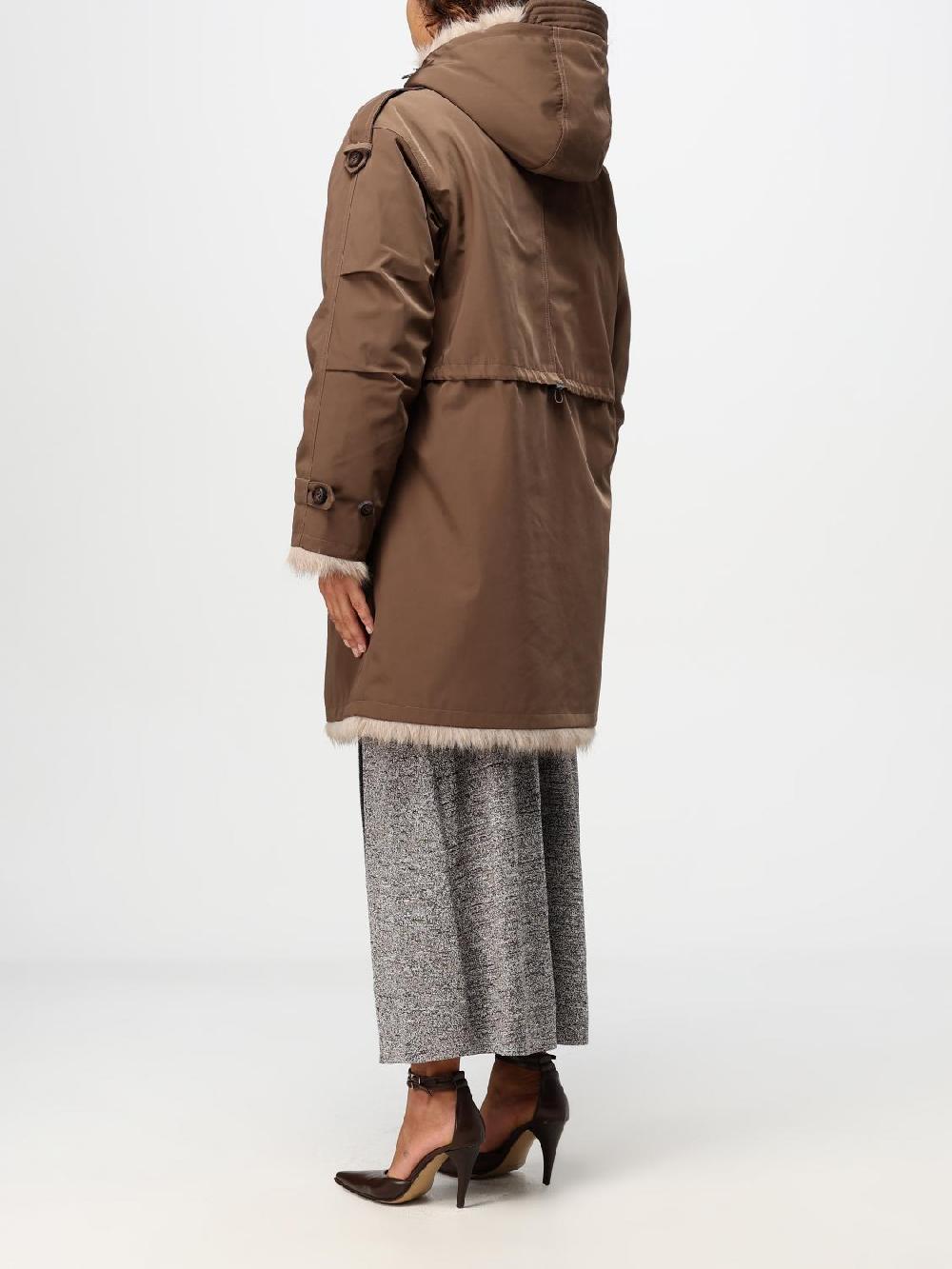 Giglio Parka Reversibile Urbancode In Tessuto E Pelliccia Sintetica
