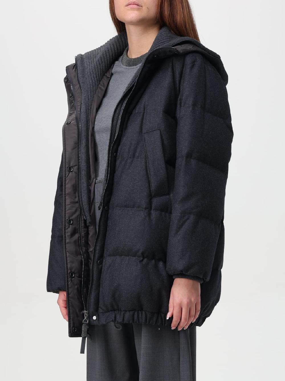 Giglio Piumino Brunello Cucinelli In Lana Trapuntata