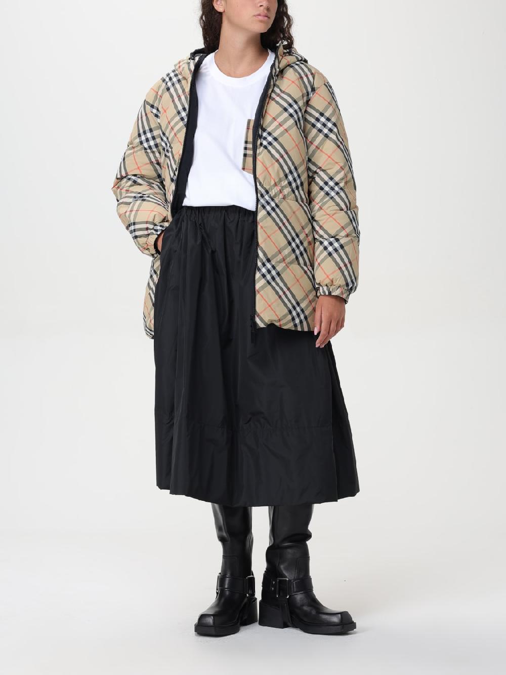 Giglio Piumino Reversibile Burberry In Nylon Trapuntato