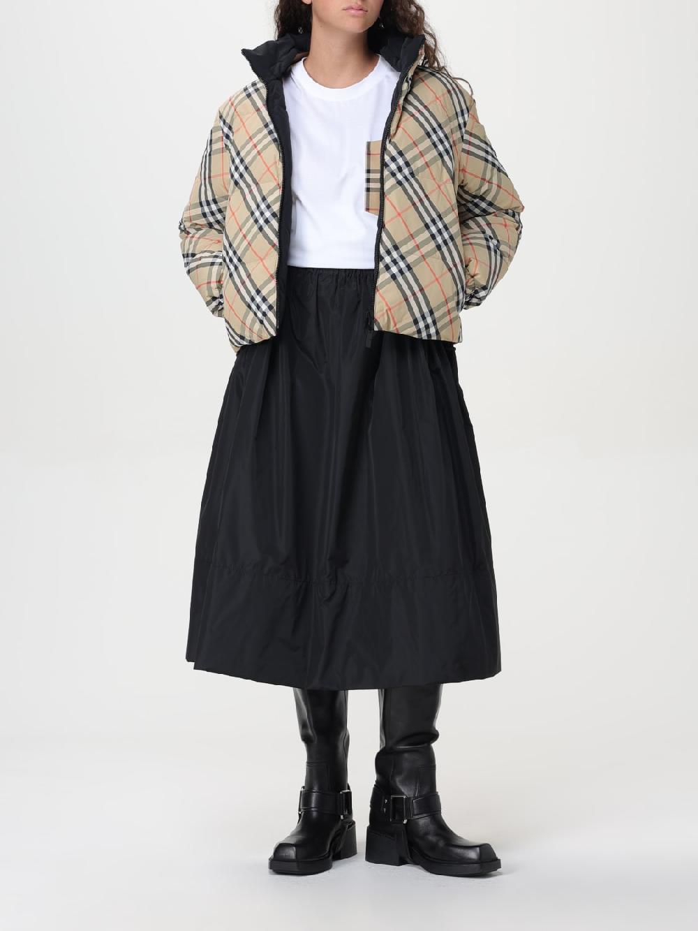 Giglio Piumino Reversibile Burberry In Nylon Trapuntato