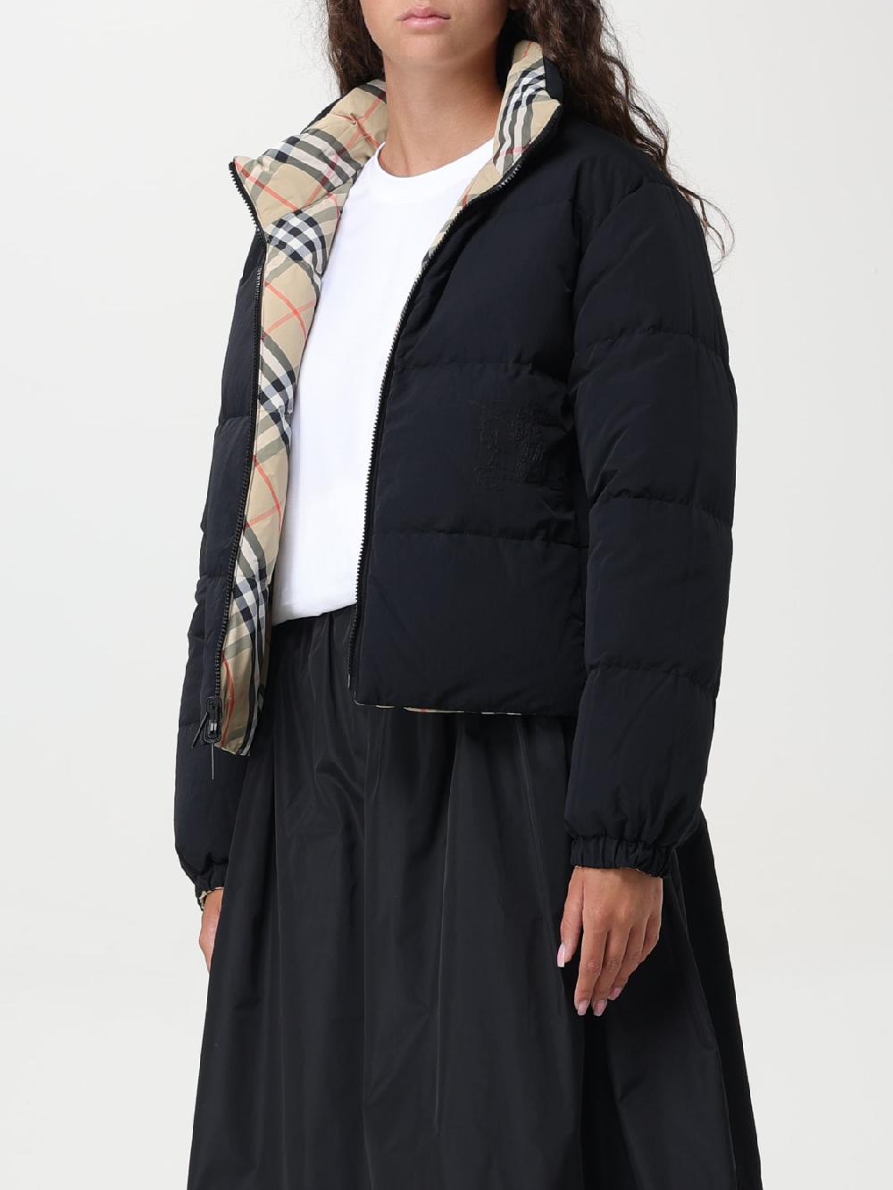 Giglio Piumino Reversibile Burberry In Nylon Trapuntato