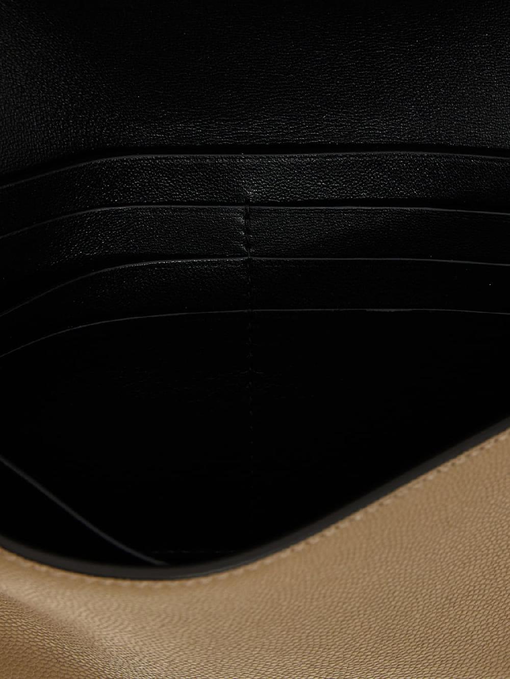 Giglio Pochette Emblema In Pelle Di Vitello Granulata Balmain