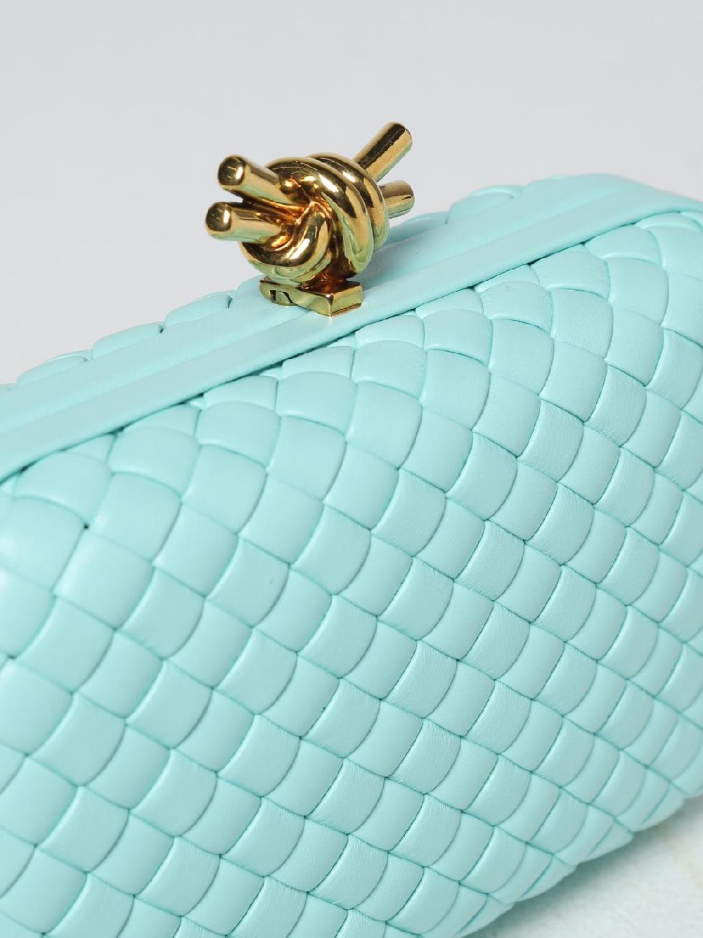 Giglio Pochette Knot Bottega Veneta In Pelle Intrecciata