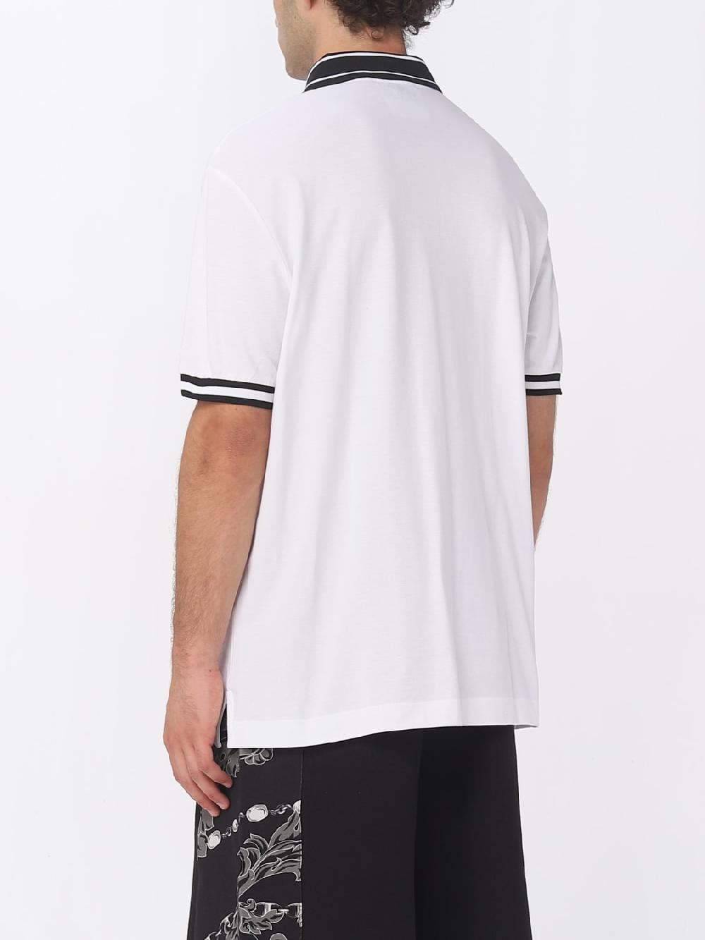 Giglio Polo Versace Jeans Couture In Cotone Con Logo