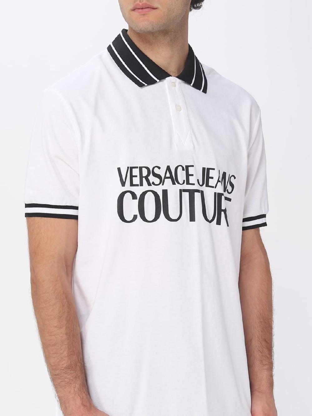 Giglio Polo Versace Jeans Couture In Cotone Con Logo