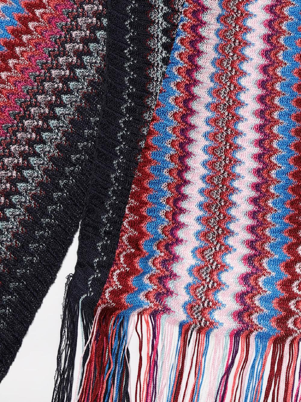 Giglio Poncho Missoni In Viscosa Con Motivo Zig-zag