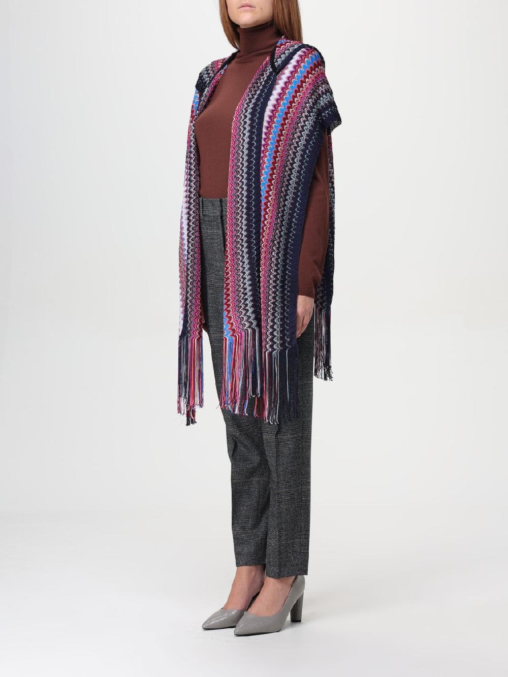 Giglio Poncho Missoni In Viscosa Con Motivo Zig-zag