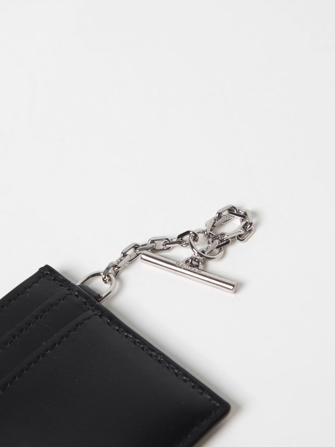 Giglio Portacarte Di Credito Alexander McQueen In Pelle