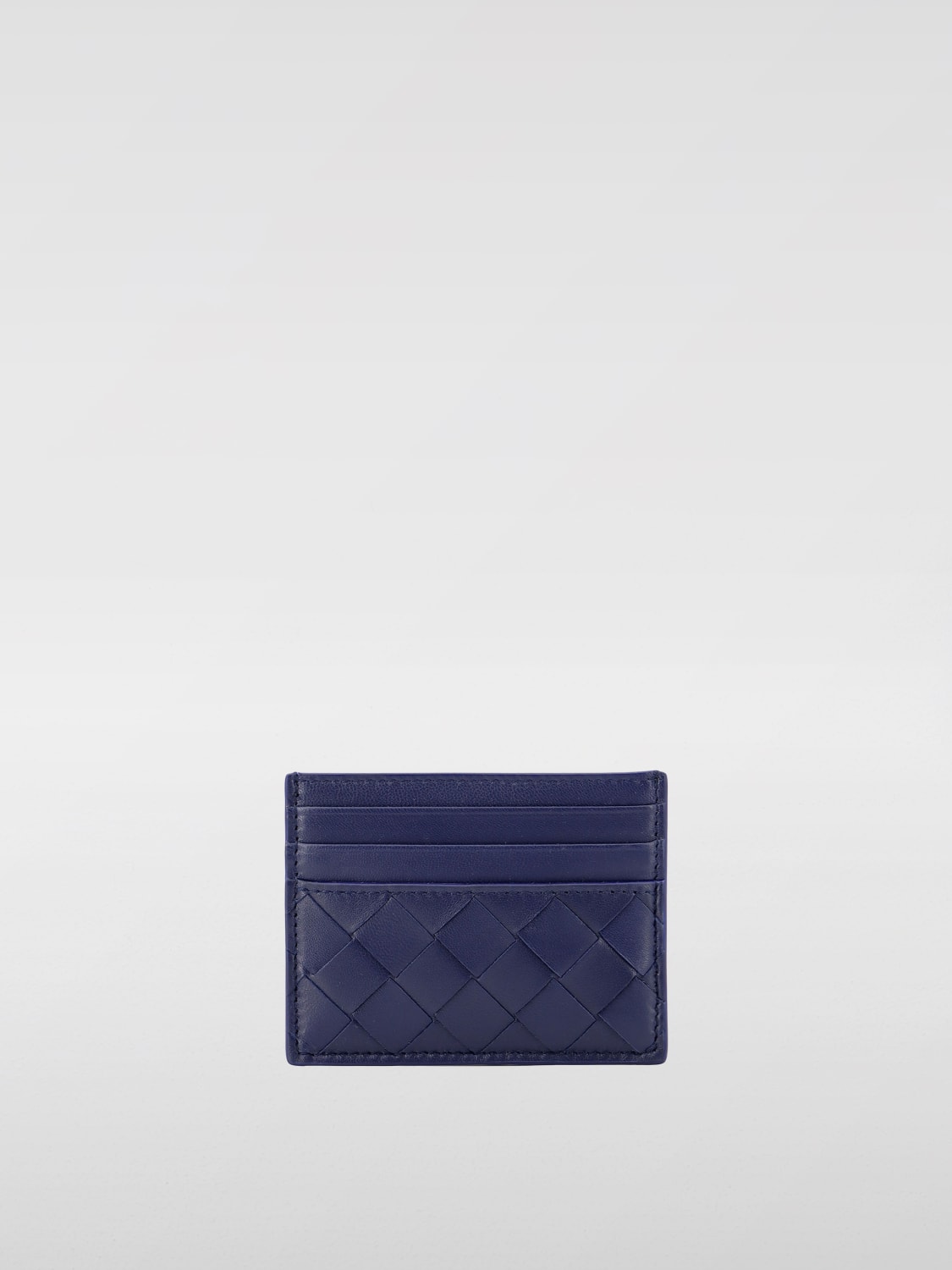 Giglio Portacarte Di Credito Bottega Veneta In Pelle Intrecciata