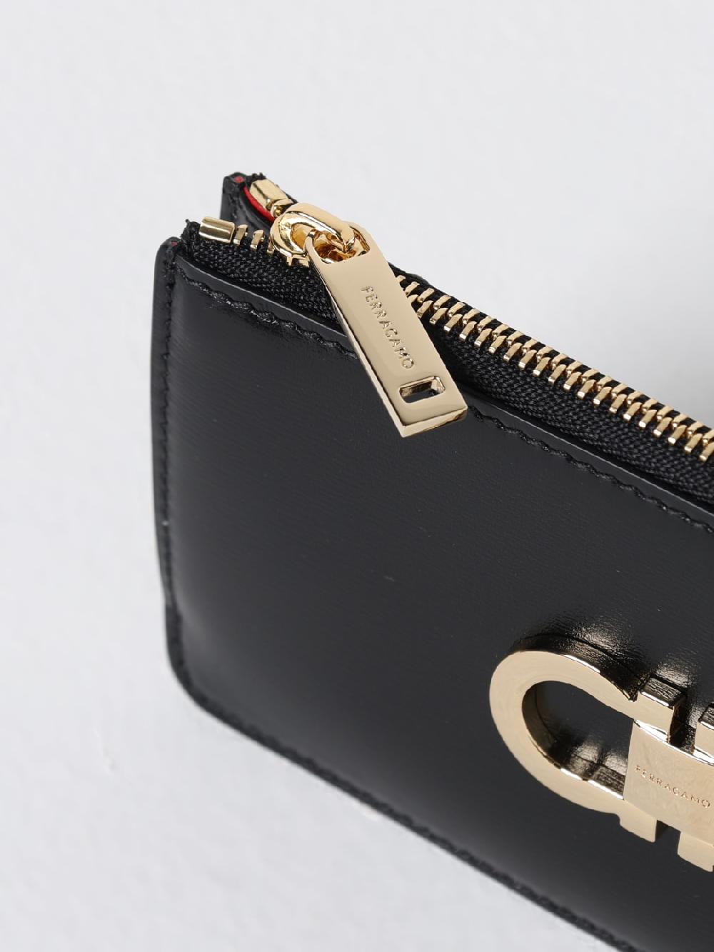 Giglio Portacarte Di Credito Gancini Ferragamo In Pelle Palmellata