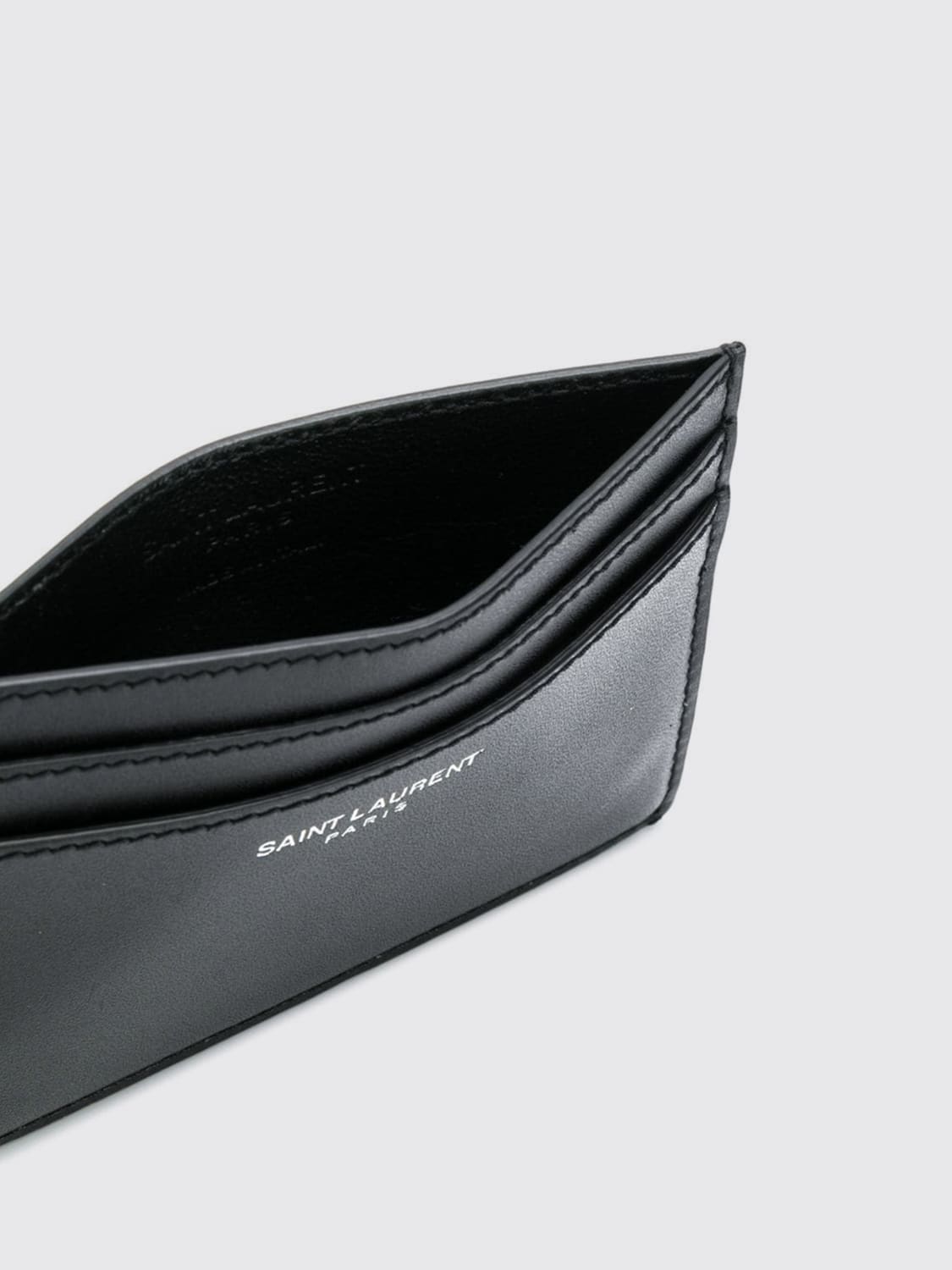 Giglio Portacarte Di Credito Saint Laurent In Pelle