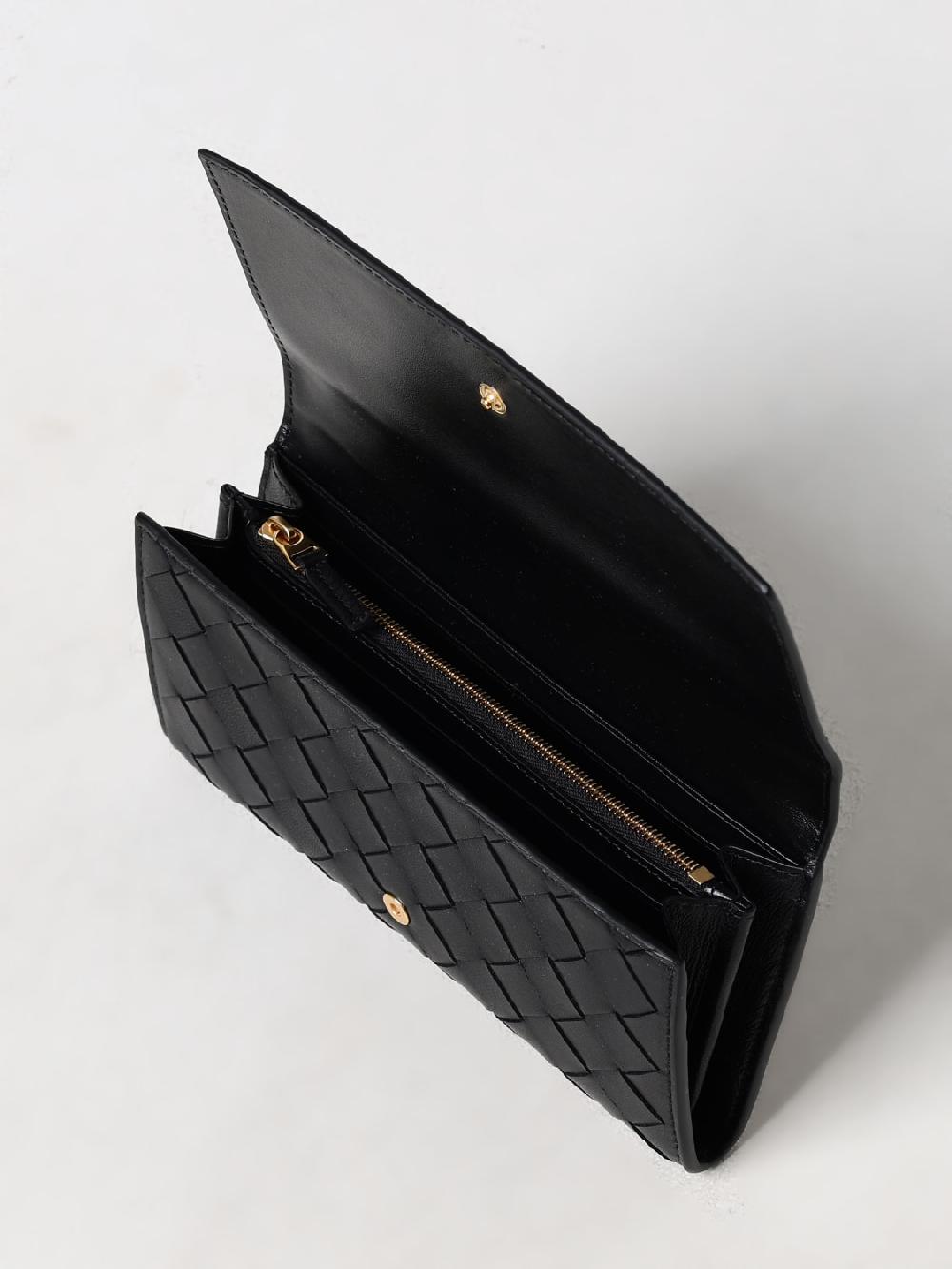 Giglio Portafoglio Bottega Veneta In Pelle Intrecciata