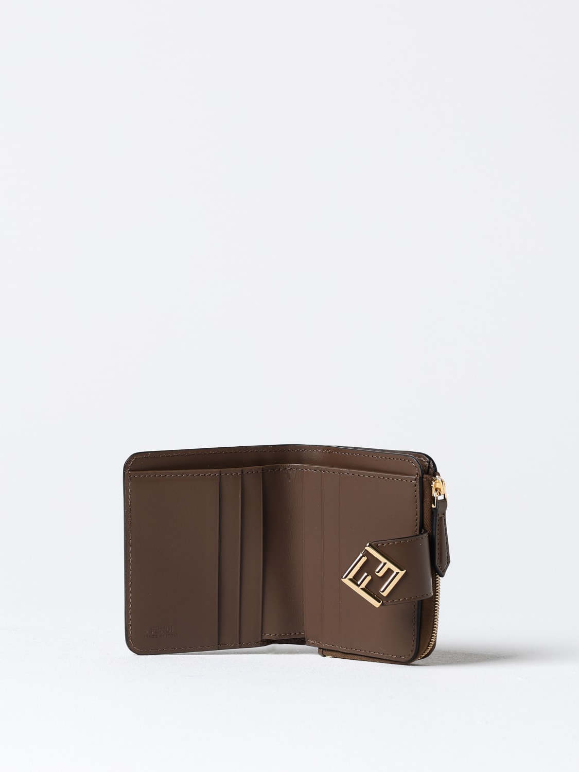 Giglio Portafoglio FF Diamonds Fendi In Pelle Con Monogram FF Embossed