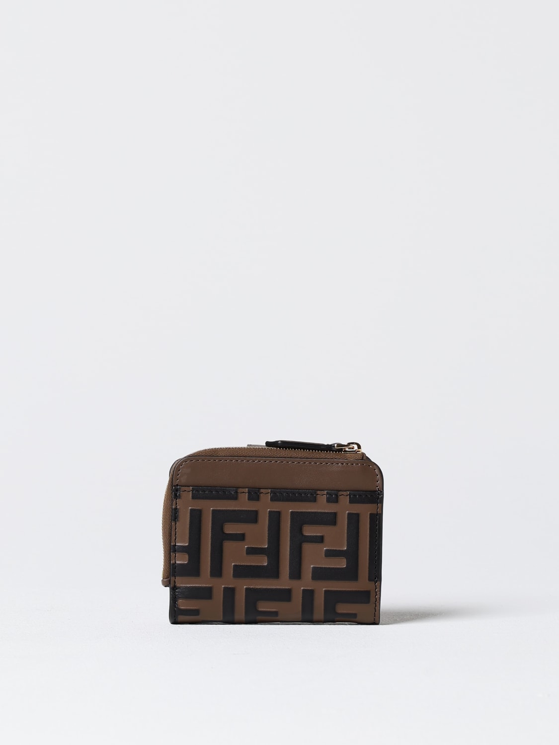 Giglio Portafoglio FF Diamonds Fendi In Pelle Con Monogram FF Embossed