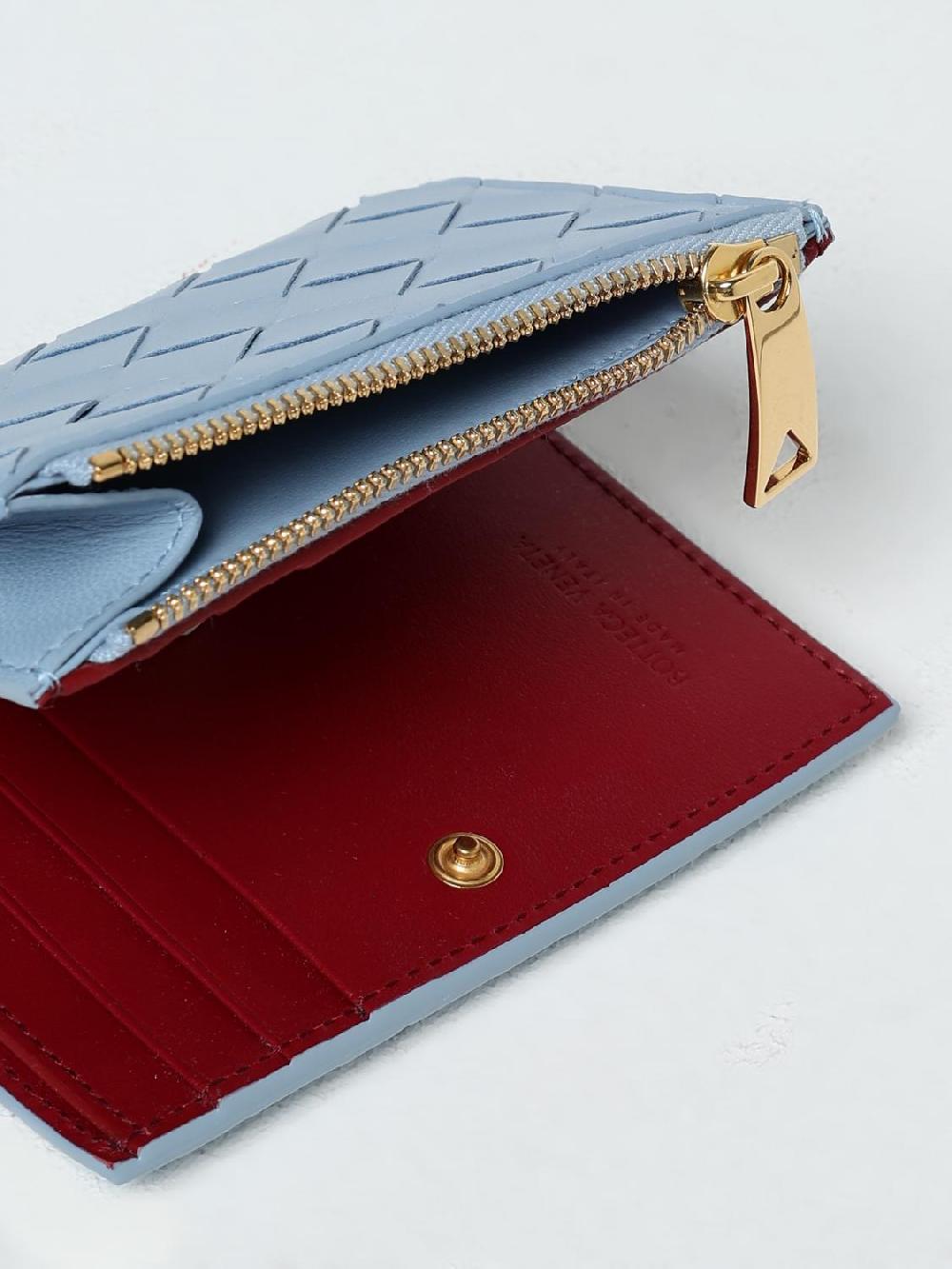 Giglio Portafoglio Intrecciato Bottega Veneta In Pelle Intrecciata