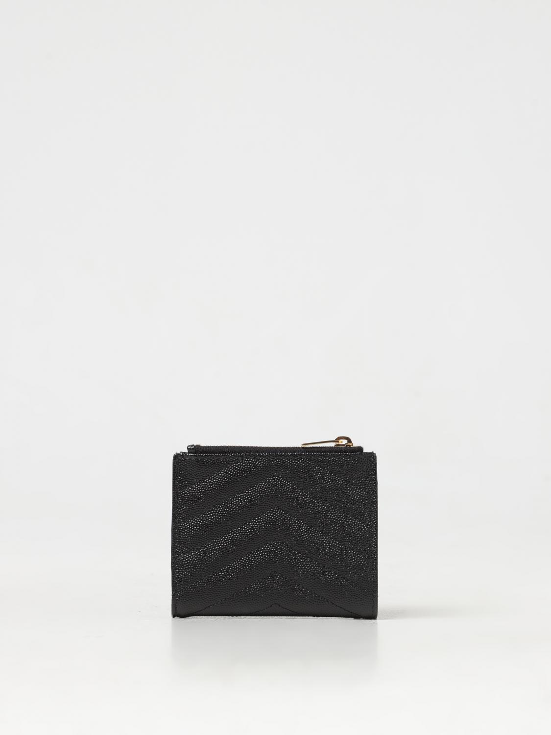 Giglio Portafoglio Saint Laurent In Pelle Grain De Poudre