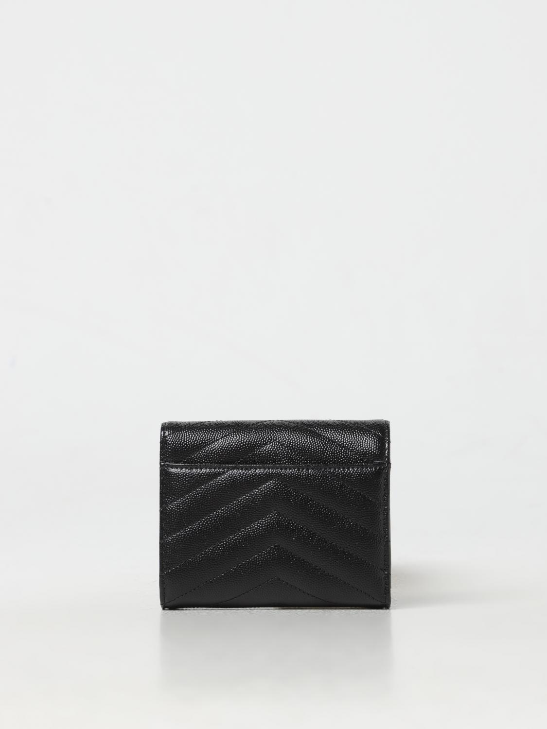 Giglio Portafoglio Saint Laurent In Pelle Grain De Poudre