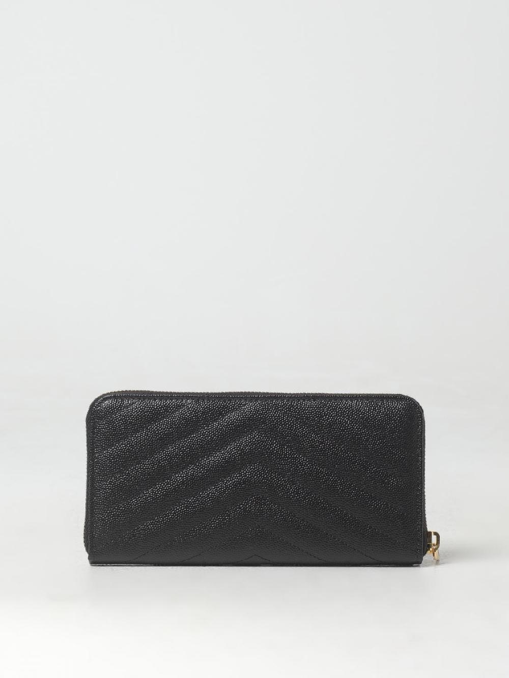 Giglio Portafoglio Saint Laurent In Pelle Grain De Poudre