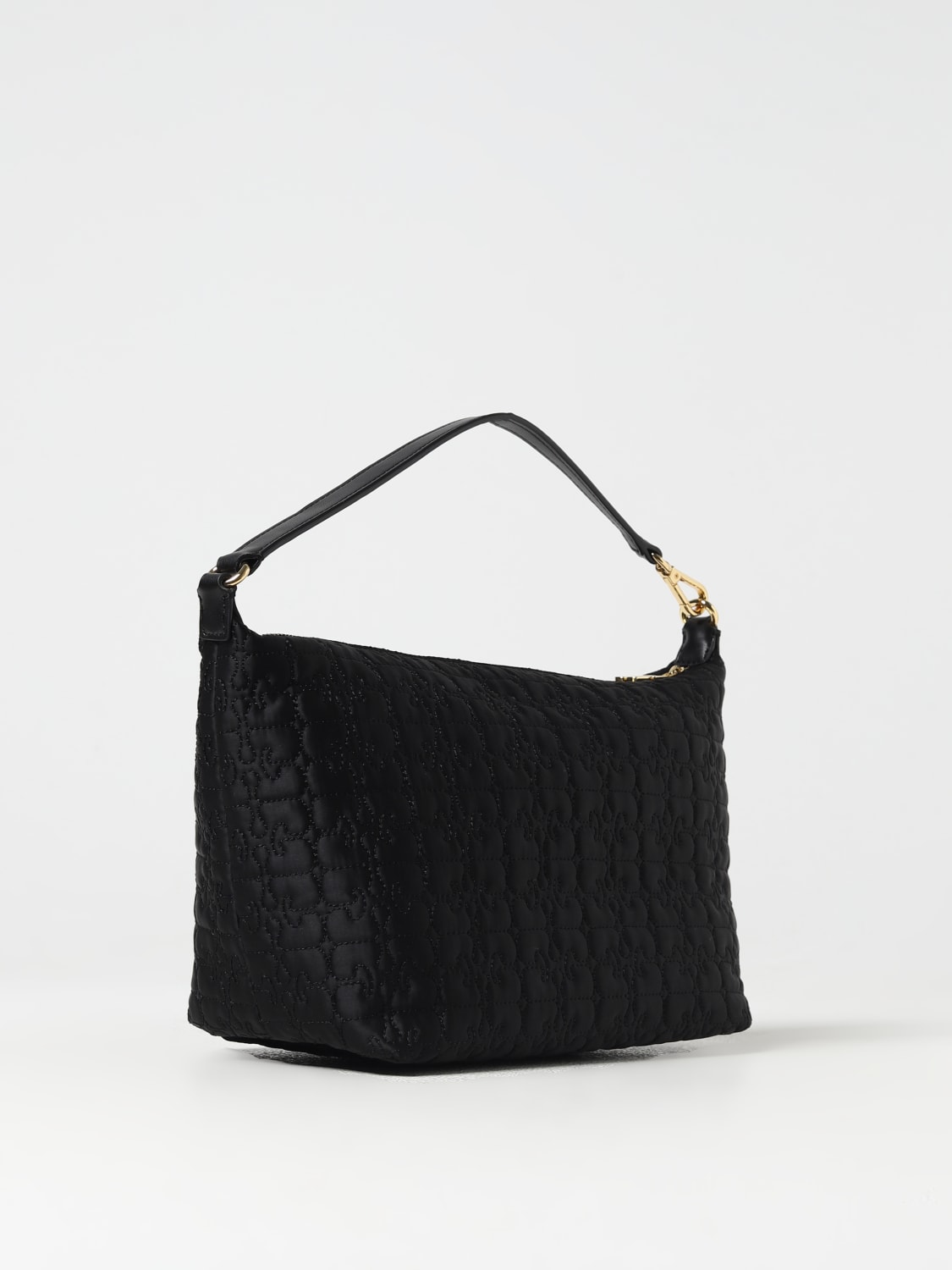 Giglio Pouch Buttefly Ganni In Nylon Con Logo Trapuntato