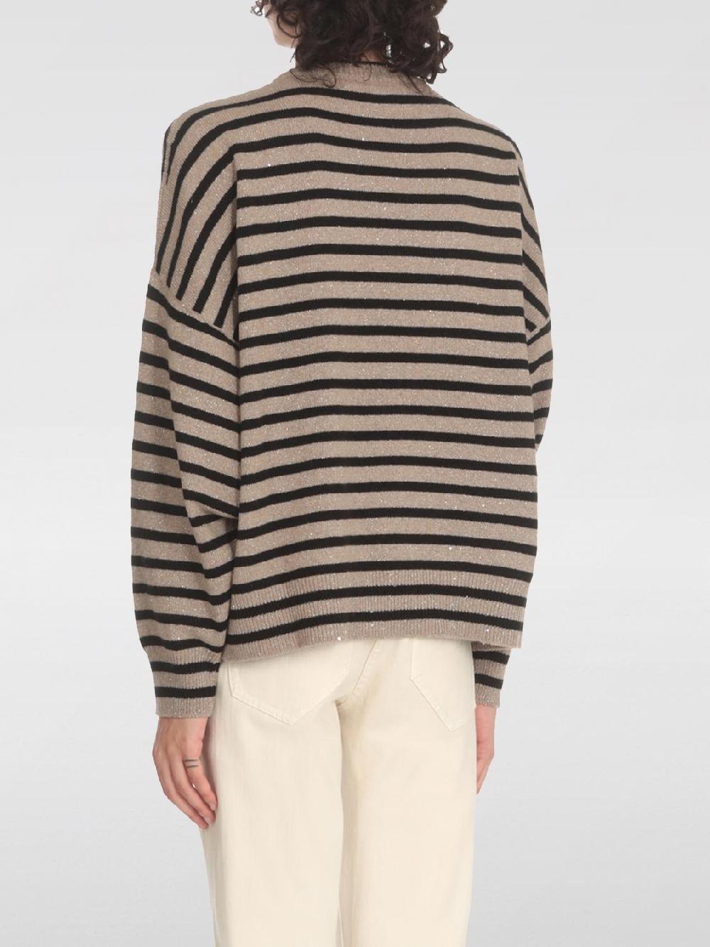 Giglio Pullover Brunello Cucinelli In Misto Lana A Righe