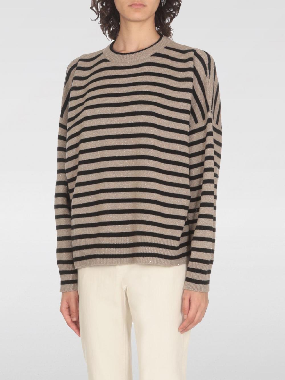 Giglio Pullover Brunello Cucinelli in misto lana a righe