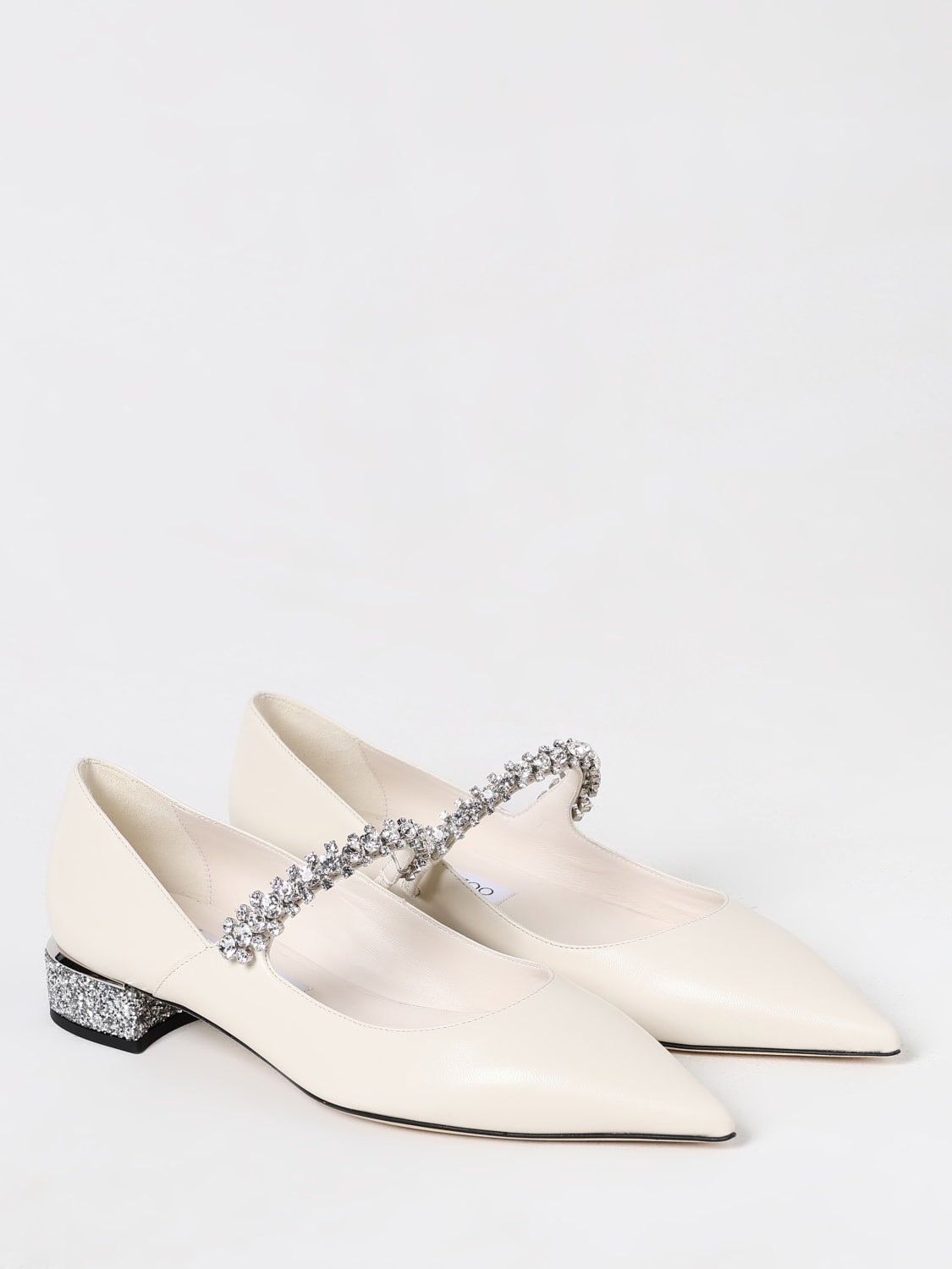 Giglio Pump Bing Jimmy Choo In Nappa Con Cristalli Incastonati