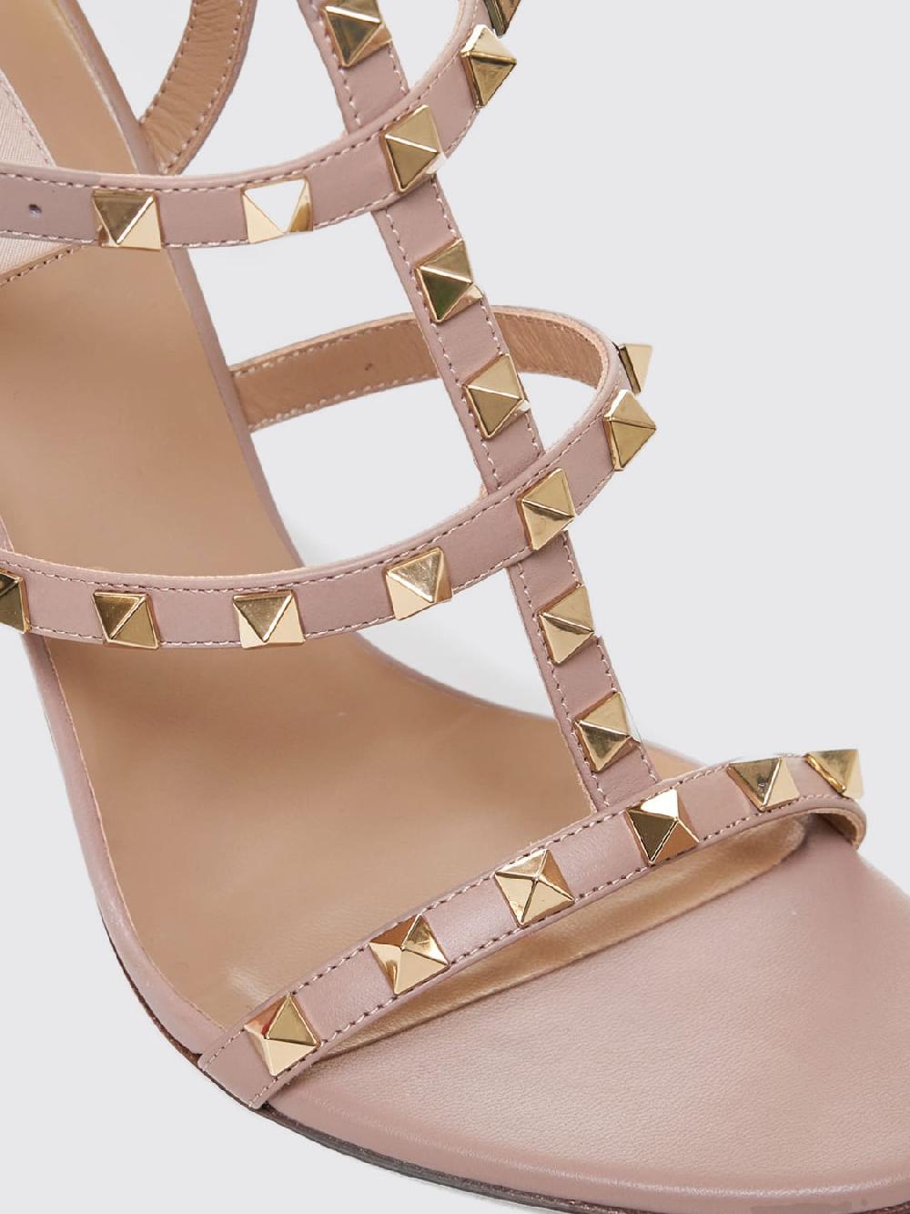 Giglio Sandalo Rockstud Valentino Garavani In Pelle