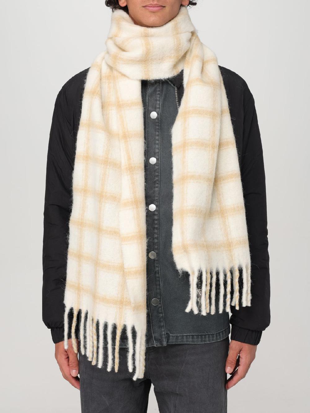 Giglio Sciarpa Ami Paris In Misto Lana Con Motivo A Quadretti Jacquard