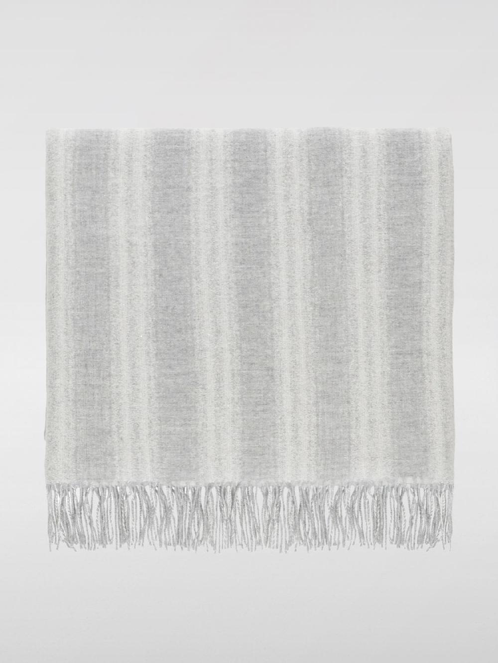 Giglio Sciarpa Brunello Cucinelli in cashmere con motivo a righe jacquard