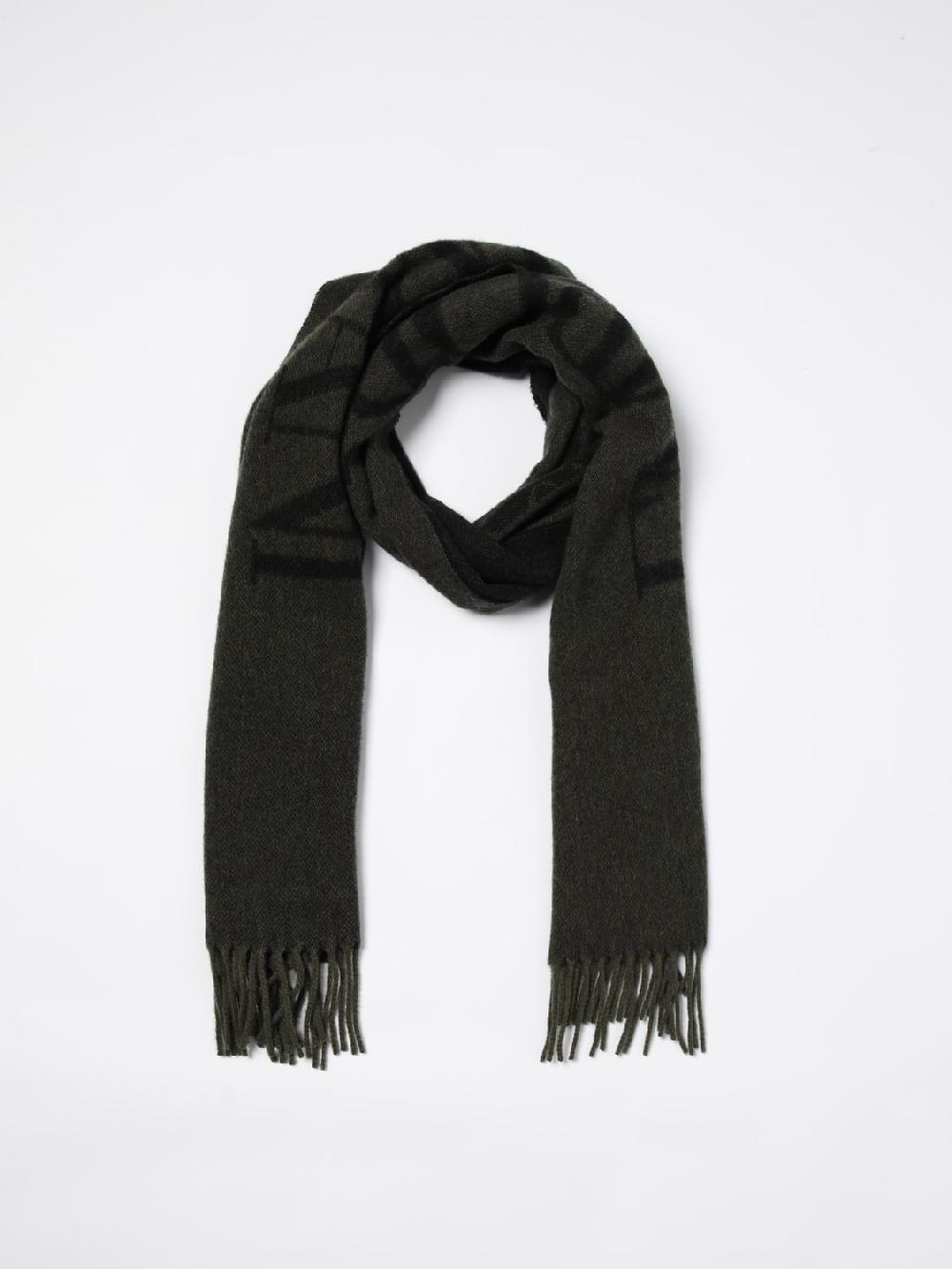 Giglio Sciarpa Emporio Armani In Lana Con Logo Jacquard