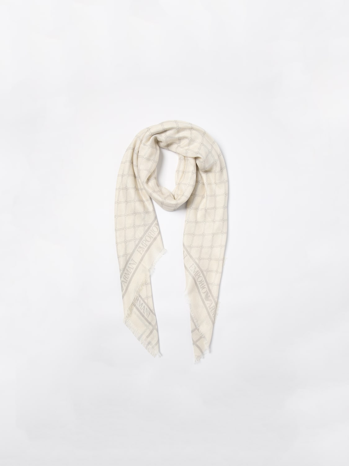 Giglio Sciarpa Emporio Armani In Misto Viscosa Con Logo Jacquard
