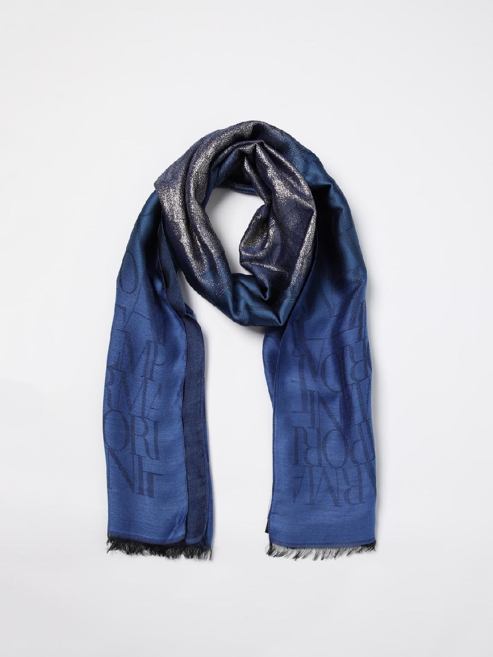 Giglio Sciarpa Emporio Armani In Modal Con Logo Jacquard