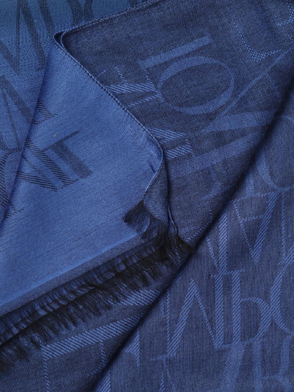 Giglio Sciarpa Emporio Armani In Modal Con Logo Jacquard