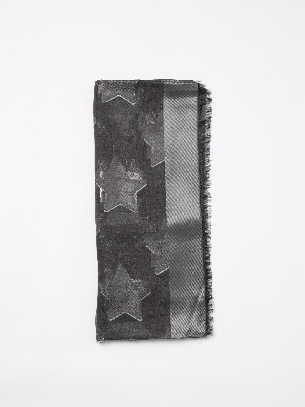 Giglio Sciarpa Emporio Armani in modal con stelle ricamate all over