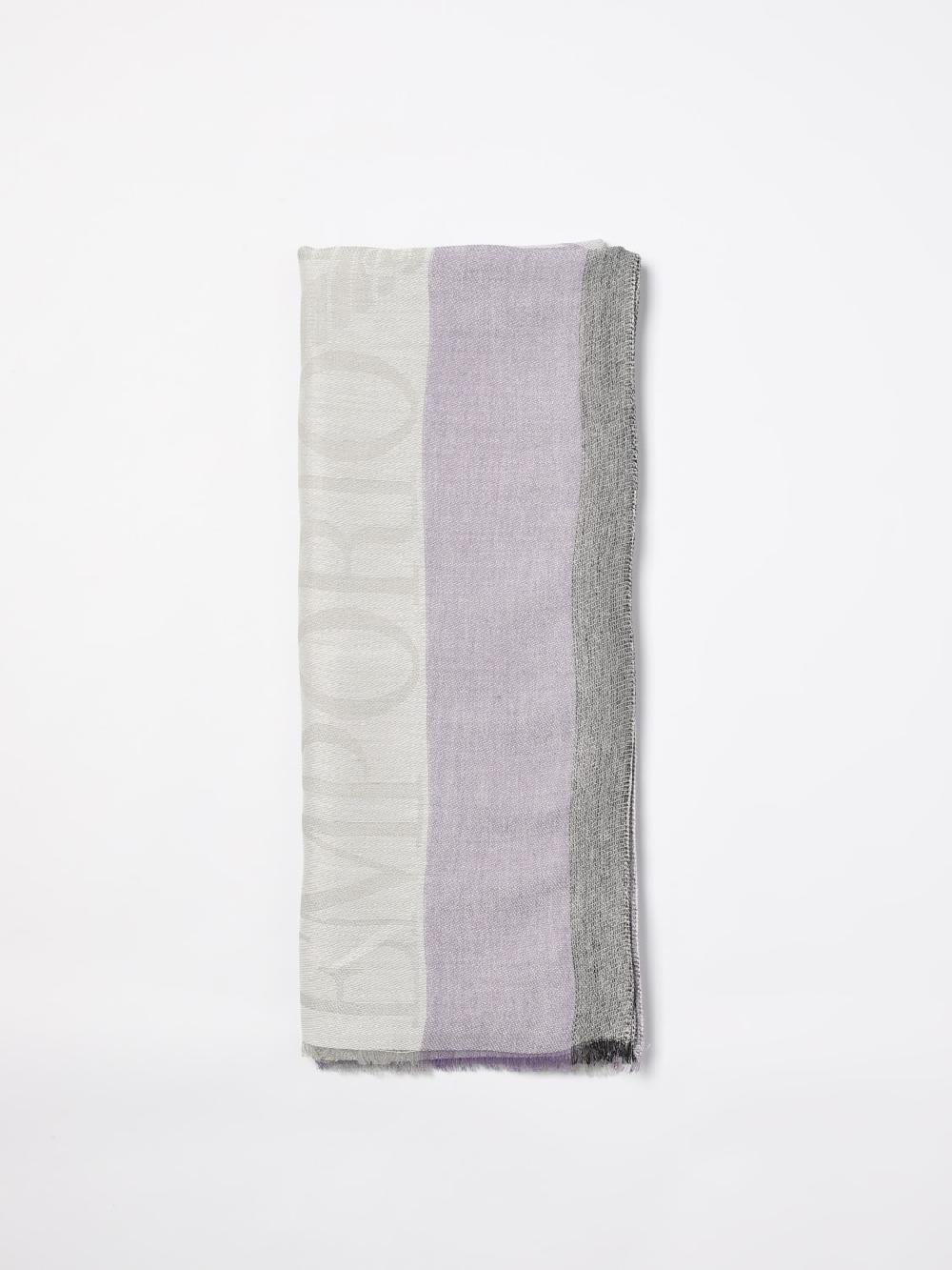 Giglio Sciarpa Emporio Armani in viscosa con logo jacquard