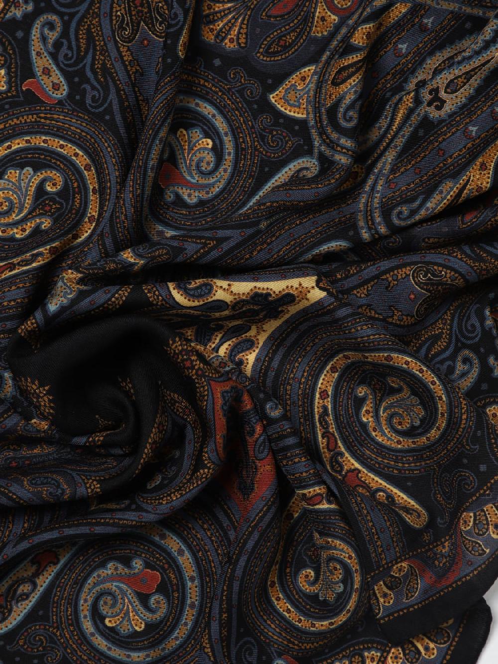 Giglio Sciarpa Etro In Lana E Seta Con Paisley All Over