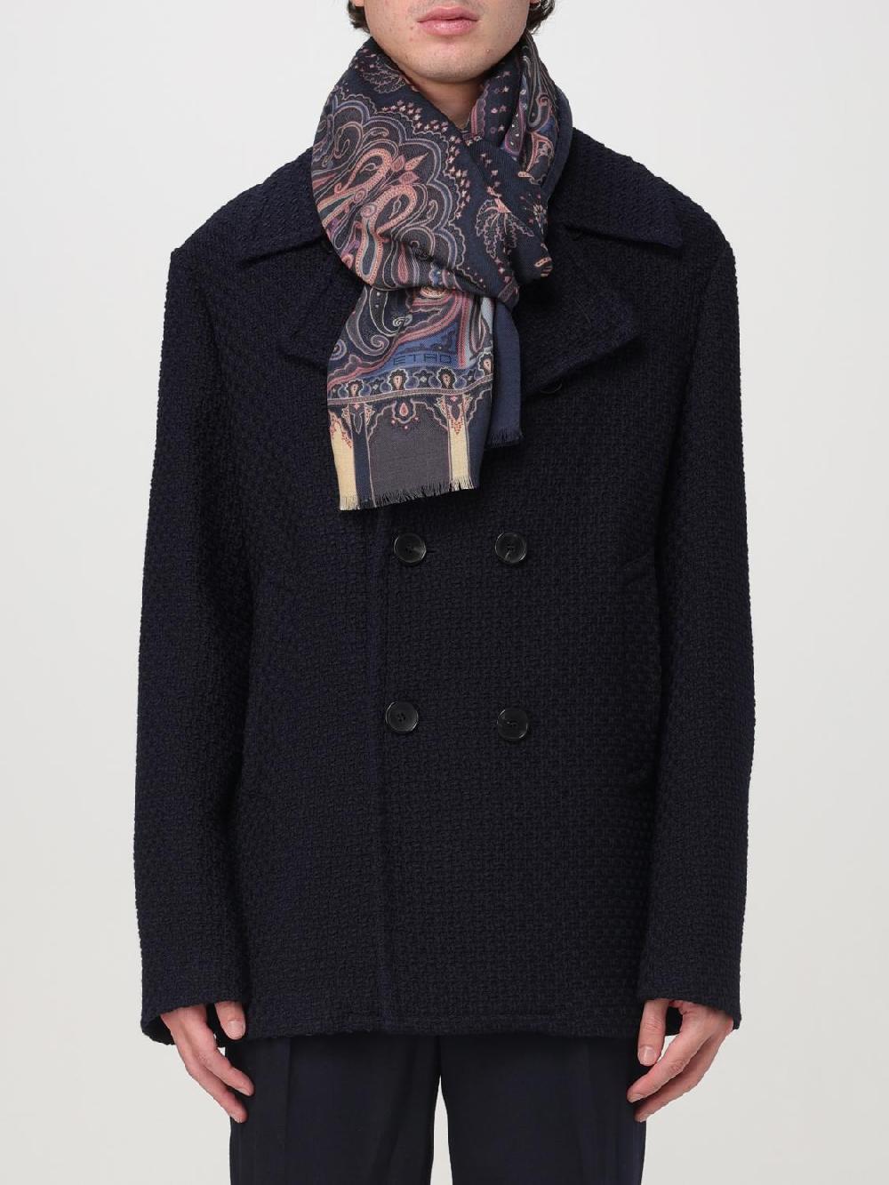 Giglio Sciarpa Etro In Lana E Seta Con Paisley Jacquard