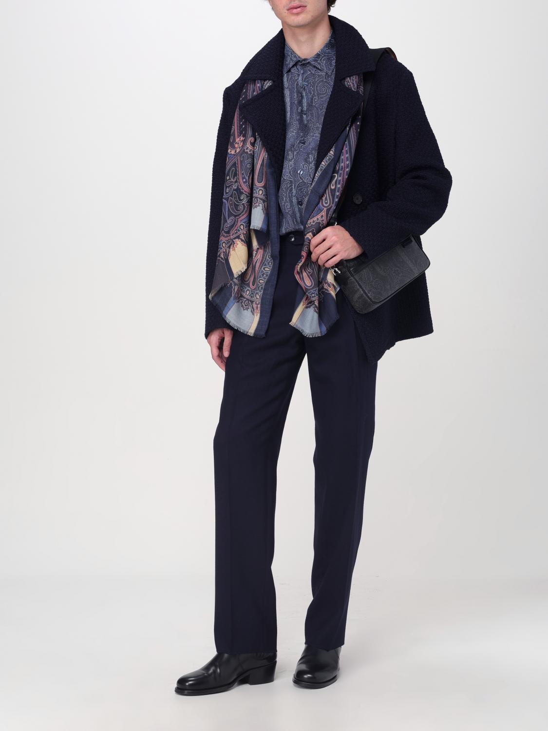 Giglio Sciarpa Etro In Lana E Seta Con Paisley Jacquard