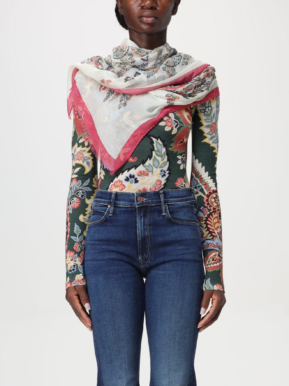 Giglio Sciarpa Etro In Modal E Seta E Con Motivo Jacquard