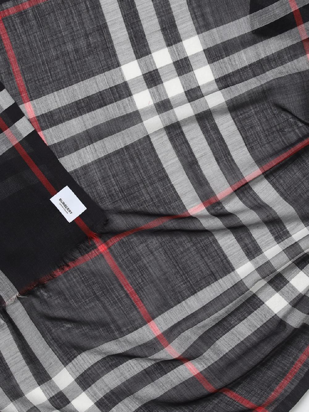 Giglio Sciarpa Giant Check Burberry In Misto Lana E Seta Jacquard