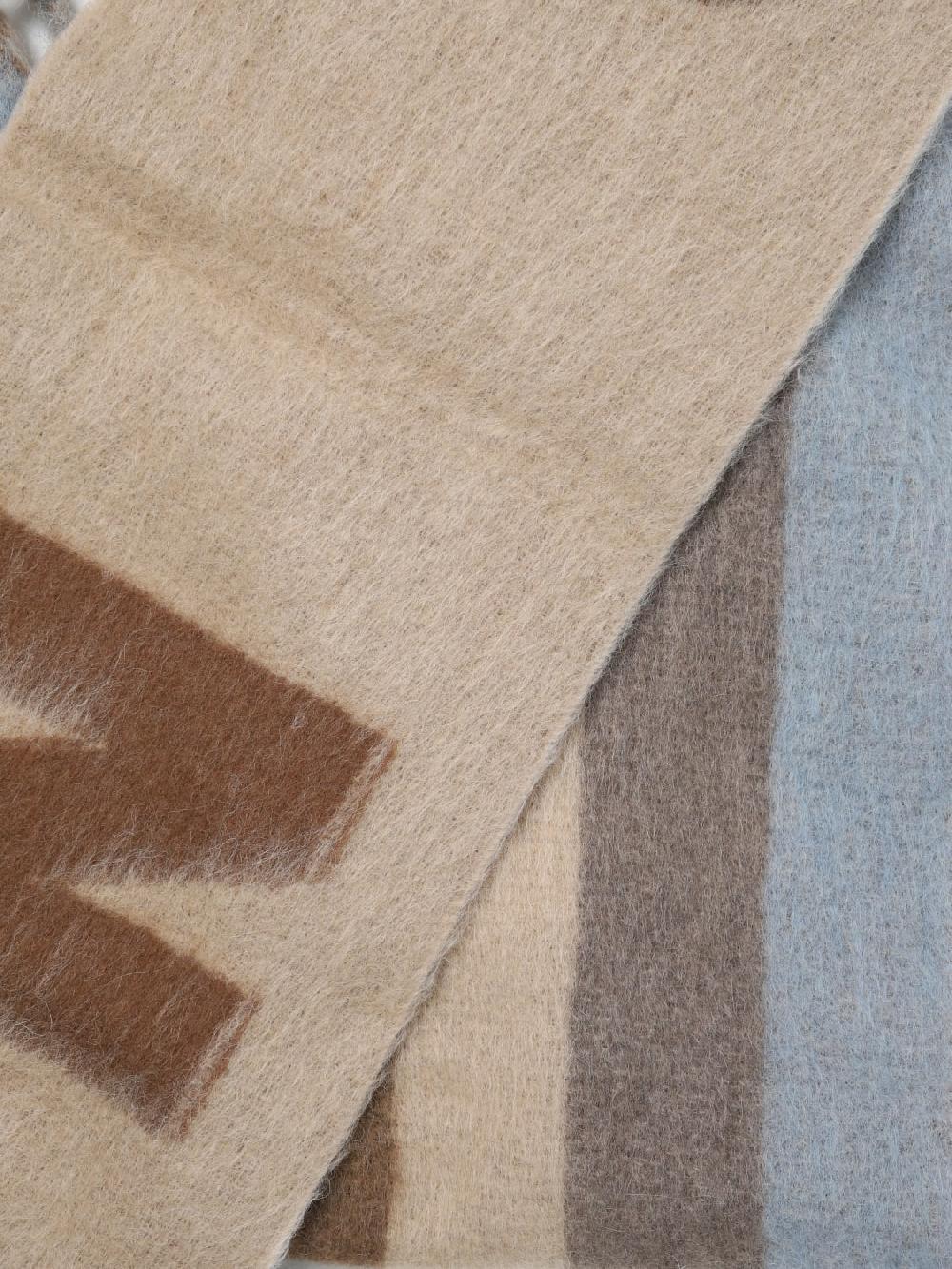 Giglio Sciarpa Marni In Lana E Mohair Con Maxi Logo
